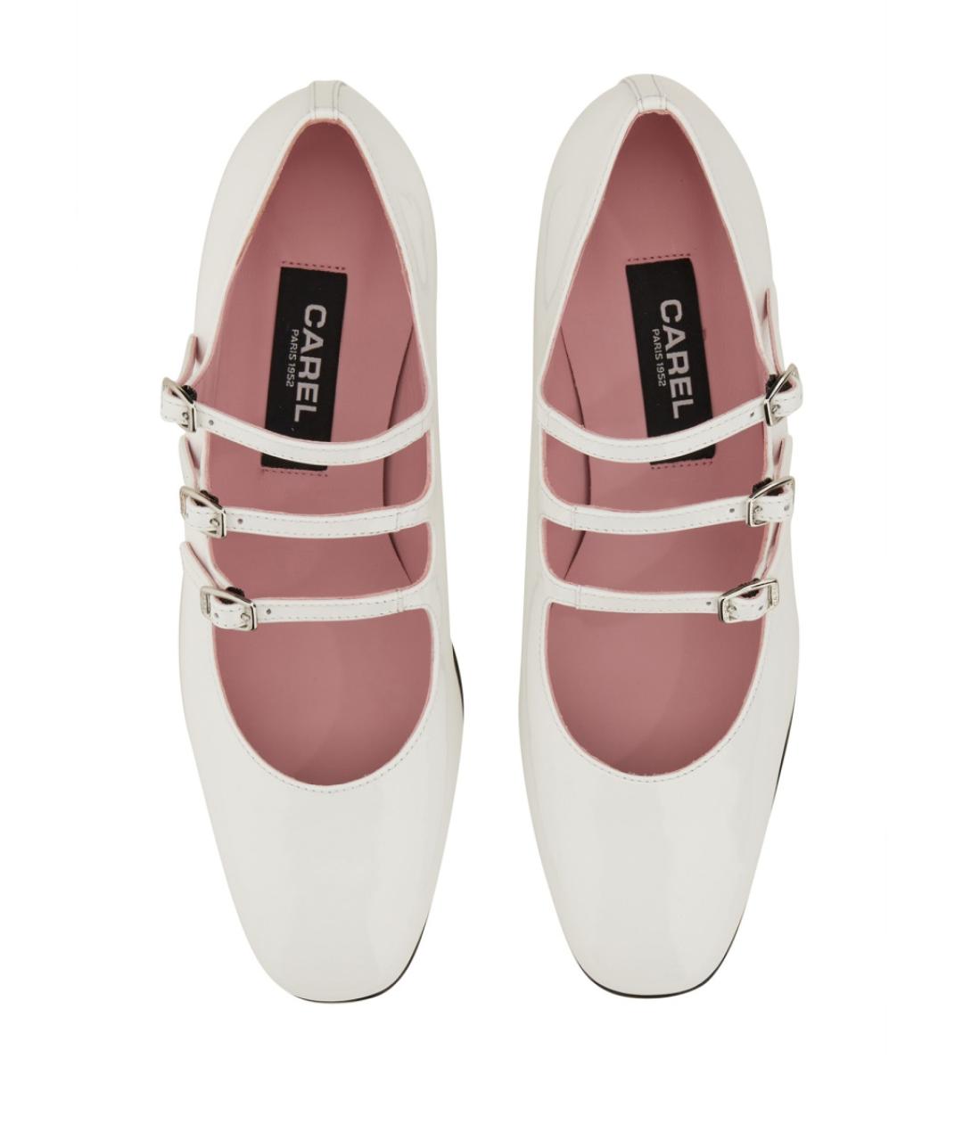 CAREL Белые лодочки на низком каблуке, фото 2