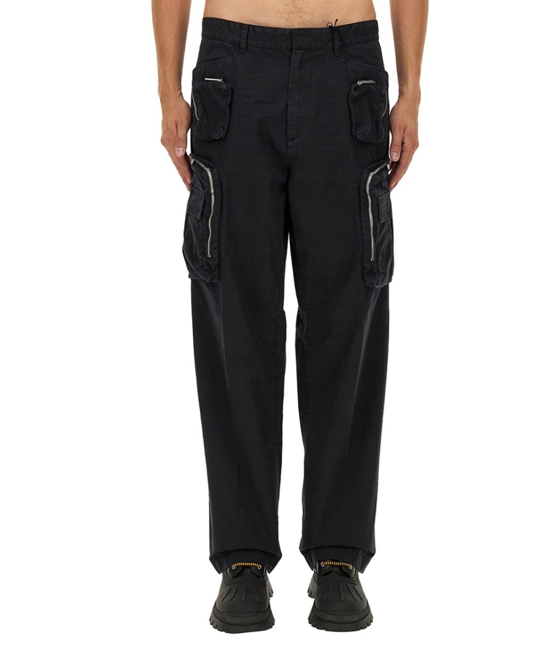 DSQUARED2 Черные хлопковые повседневные брюки, фото 2