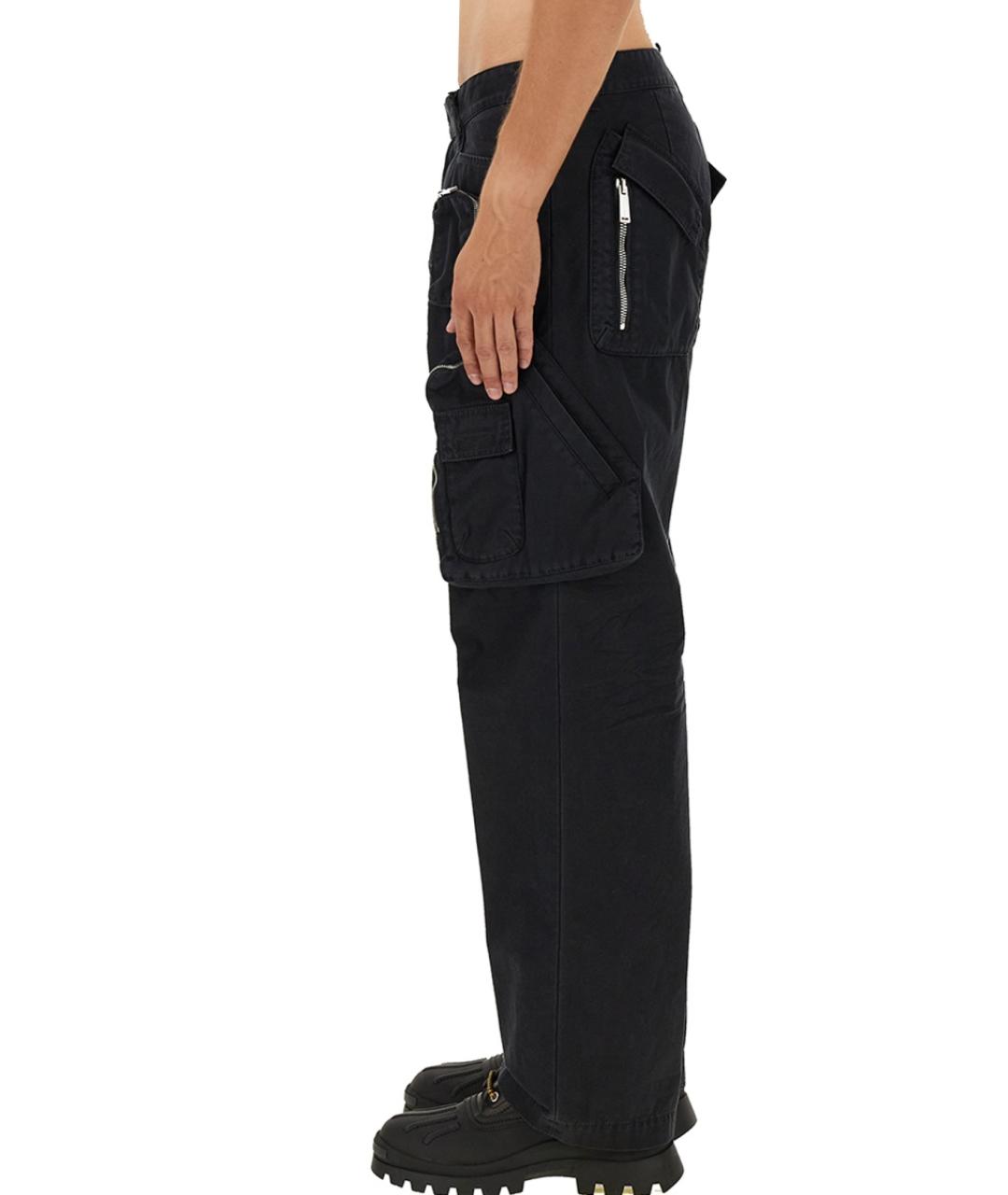 DSQUARED2 Черные хлопковые повседневные брюки, фото 4