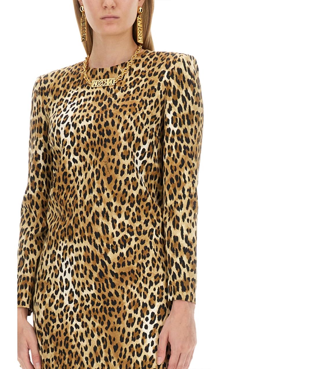 MOSCHINO Мульти вискозное коктейльное платье, фото 5