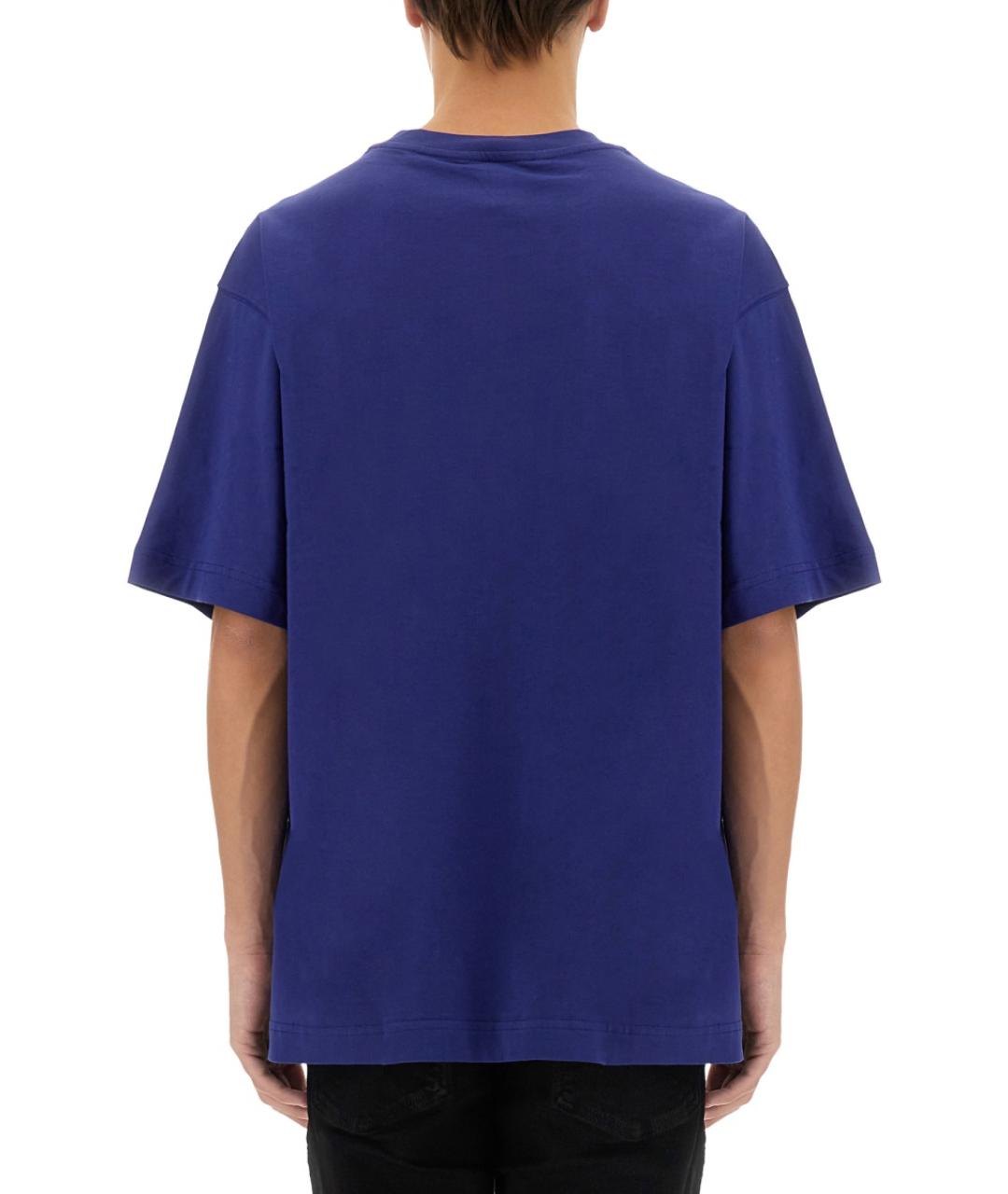 VERSACE JEANS COUTURE Фиолетовая хлопковая футболка, фото 3