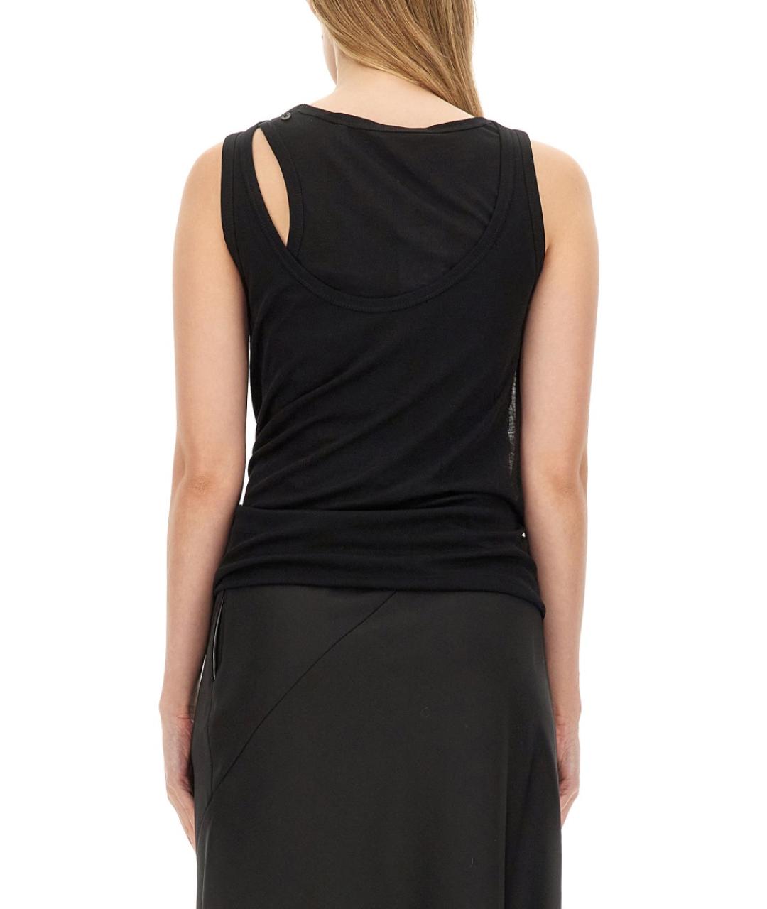 HELMUT LANG Черная майка, фото 3