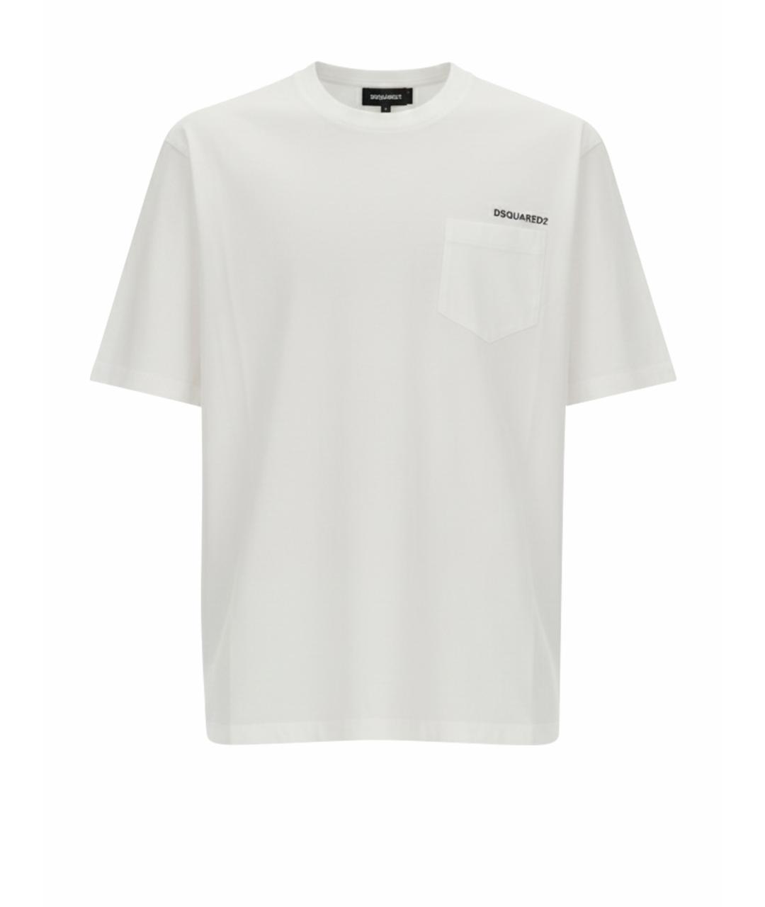 DSQUARED2 Белая хлопковая футболка, фото 1