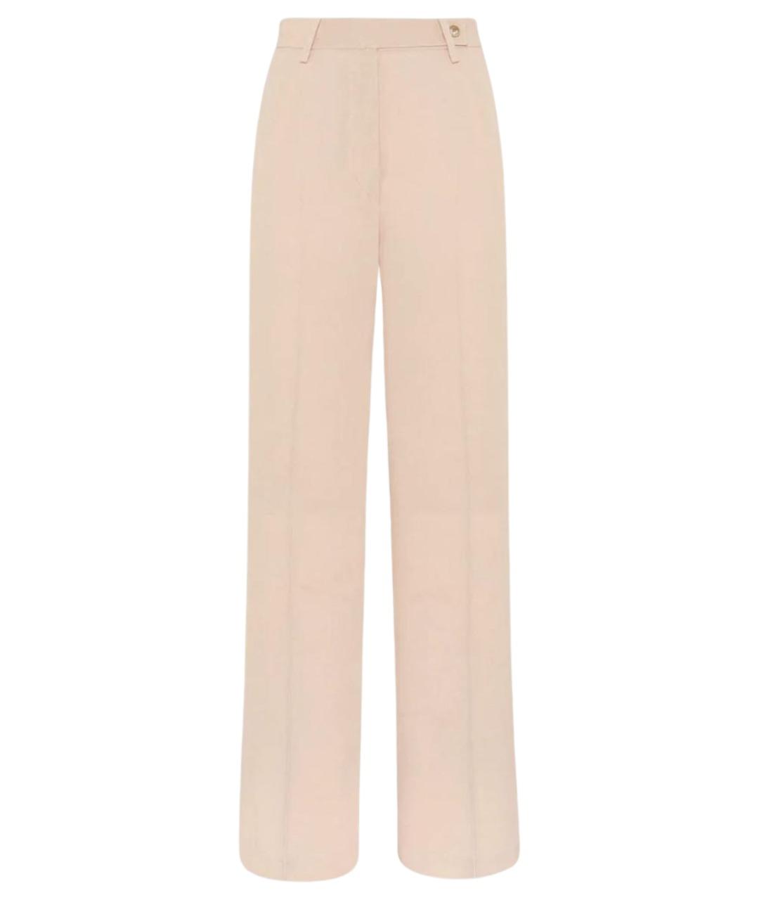 KITON Розовые ацетатные прямые брюки, фото 1