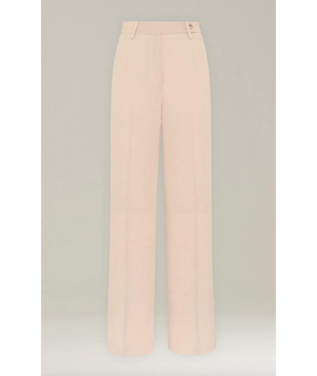 KITON Розовые ацетатные прямые брюки, фото 6