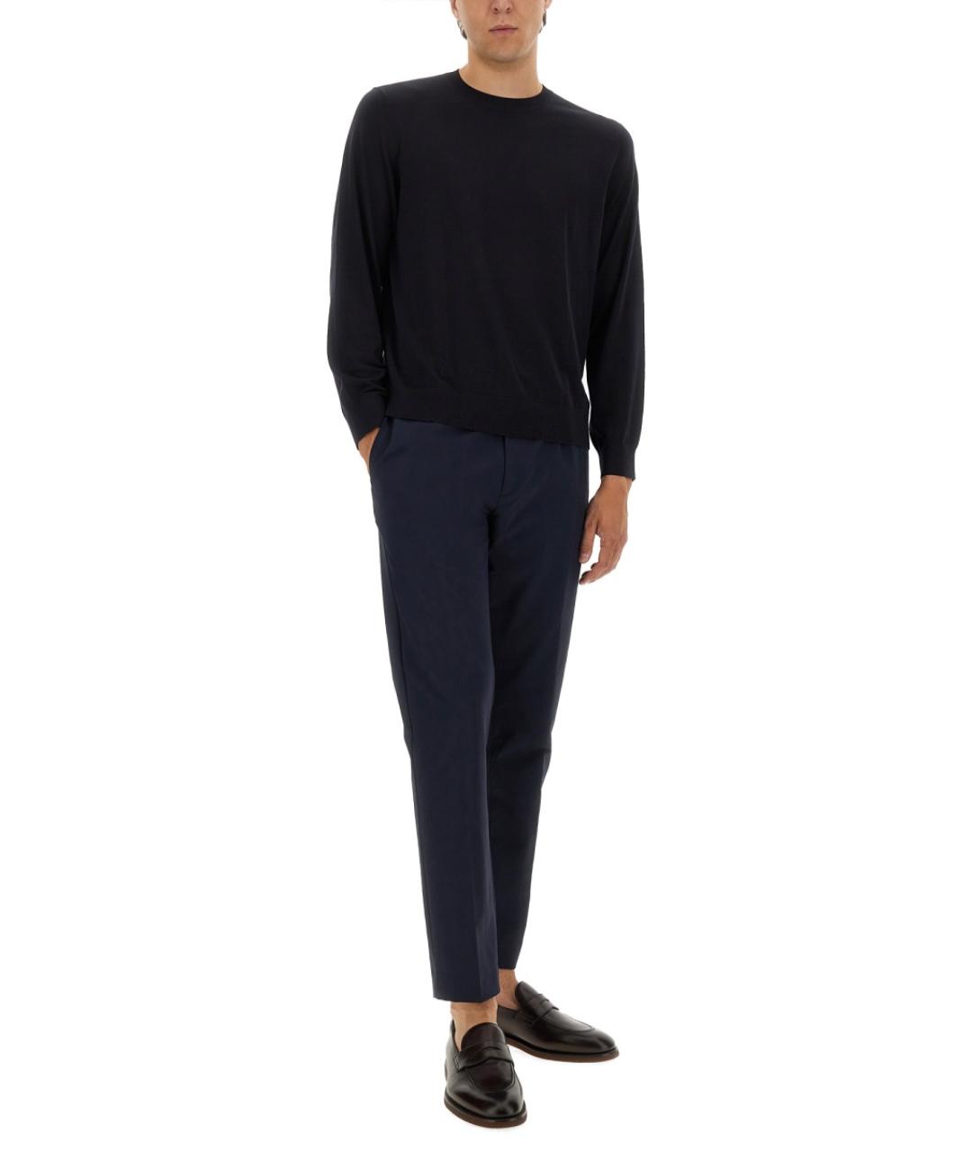 THEORY Синий шерстяной джемпер / свитер, фото 2