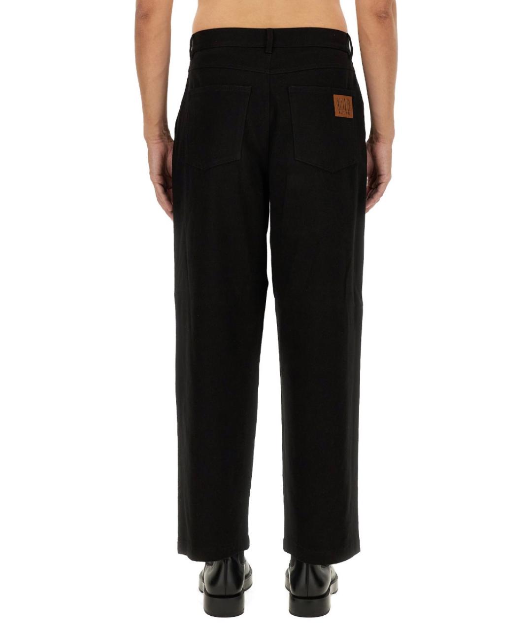 MOSCHINO Черные хлопковые повседневные брюки, фото 5