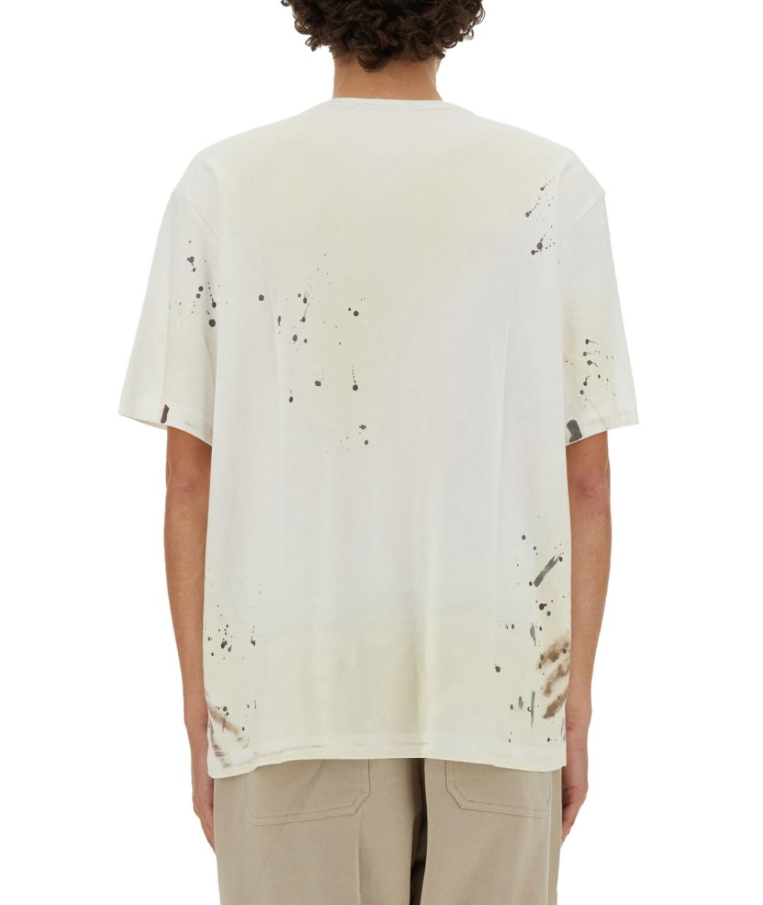 HELMUT LANG Белая хлопковая футболка, фото 3