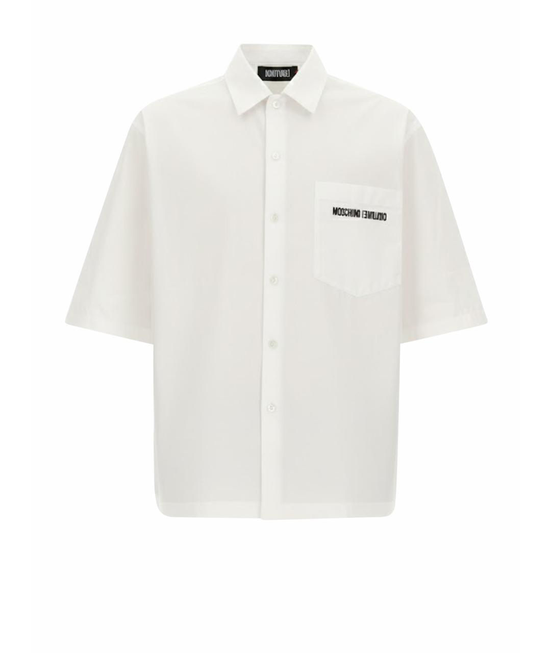 MOSCHINO Белая хлопковая кэжуал рубашка, фото 1
