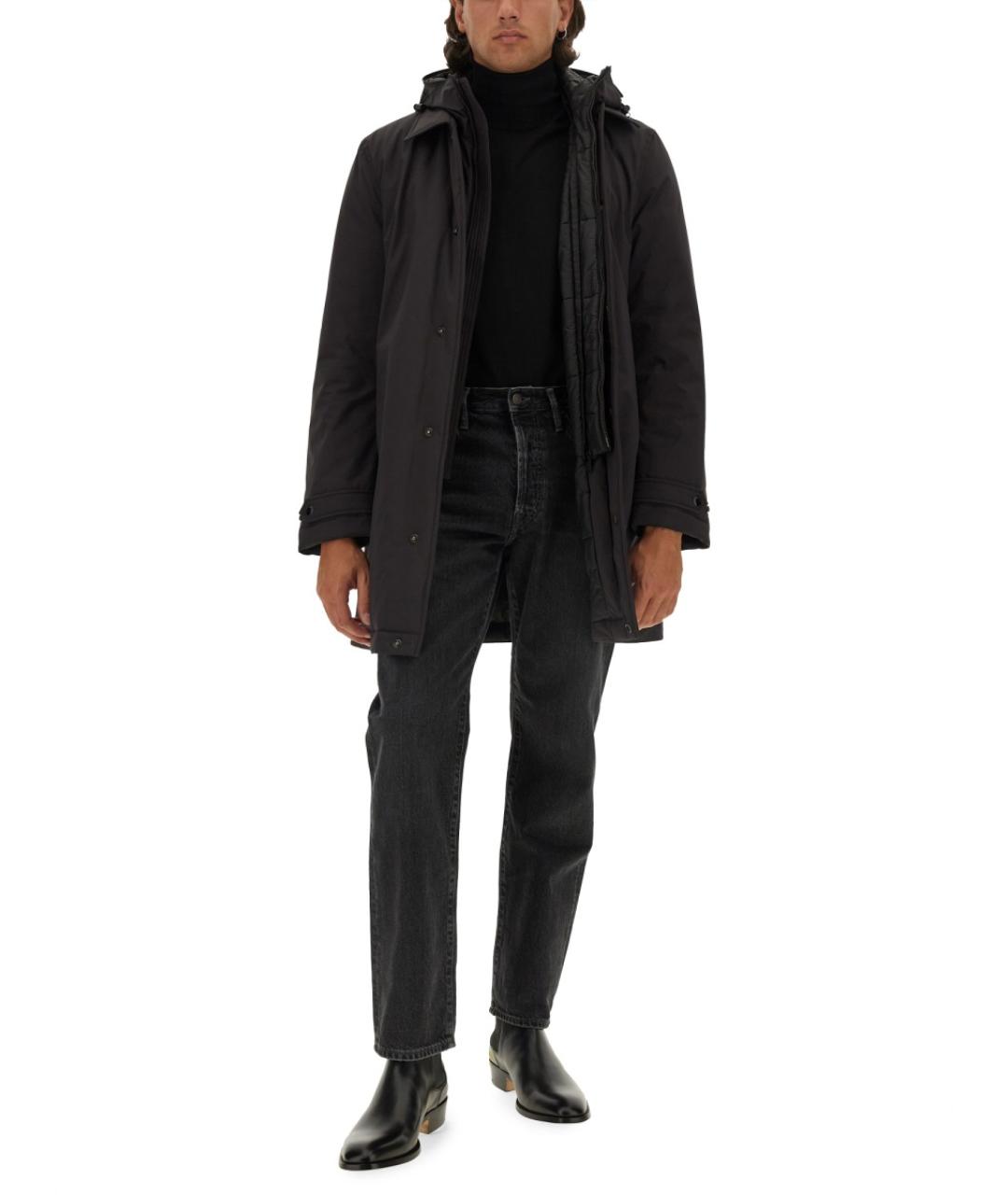 WOOLRICH Черная полиэстеровая куртка, фото 2