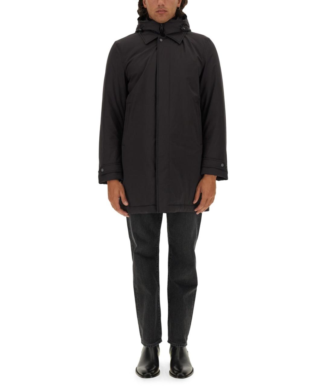 WOOLRICH Черная полиэстеровая куртка, фото 5