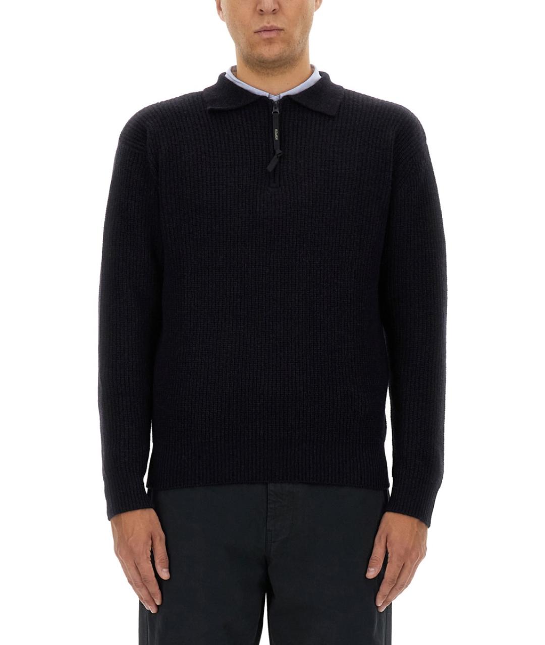 ASPESI Синий шерстяной джемпер / свитер, фото 5