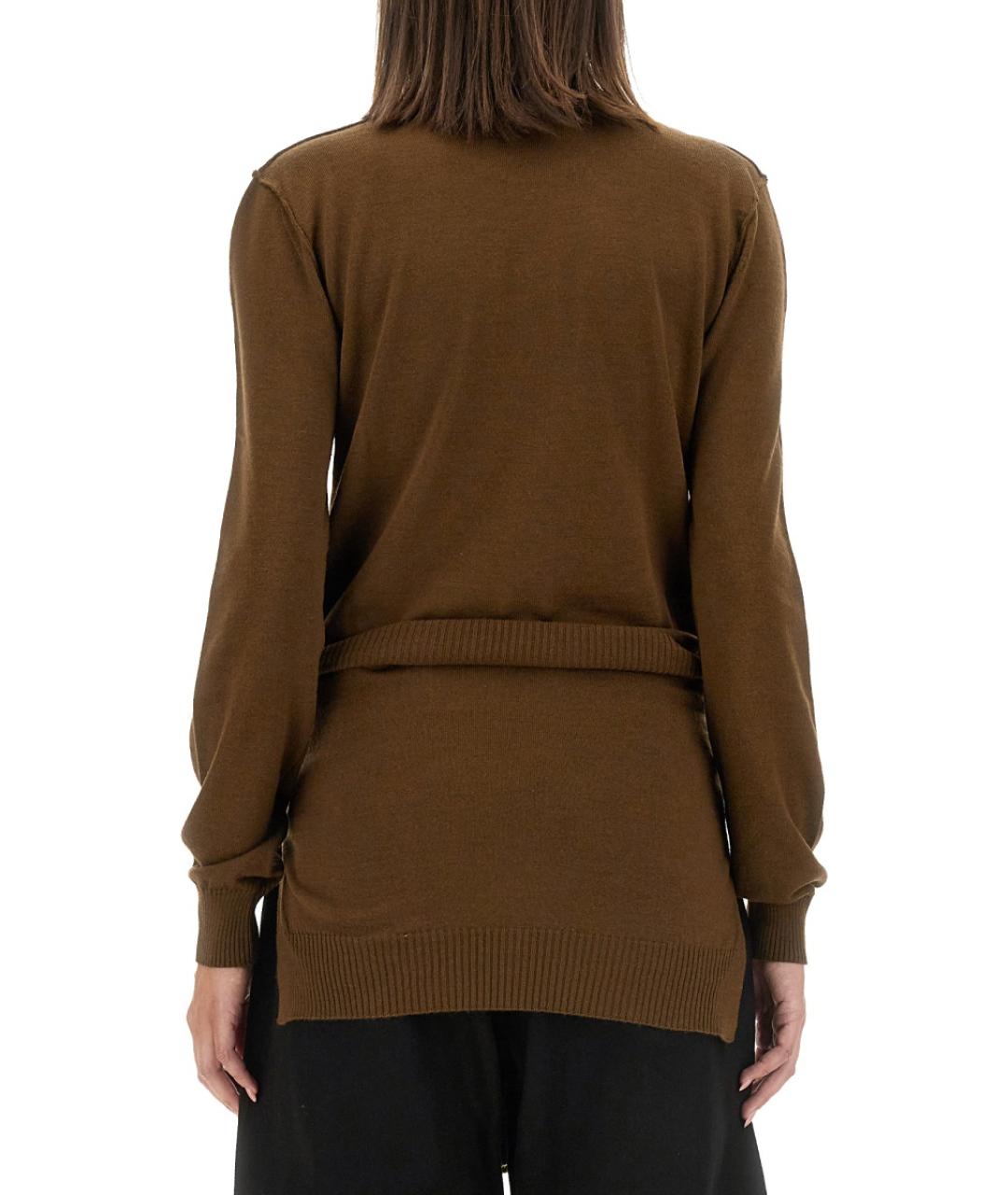 LEMAIRE Коричневый шерстяной джемпер / свитер, фото 3
