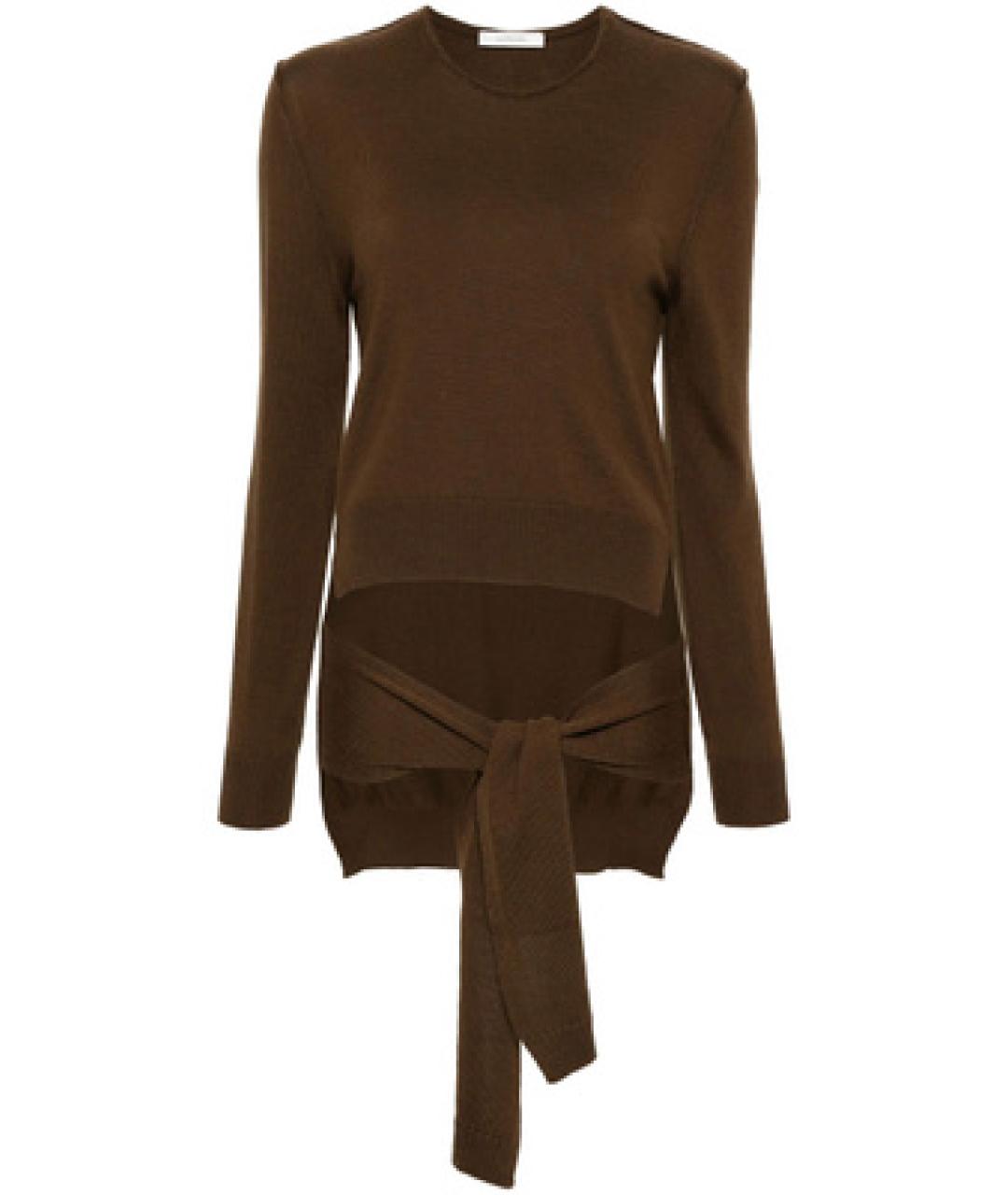 LEMAIRE Коричневый шерстяной джемпер / свитер, фото 1