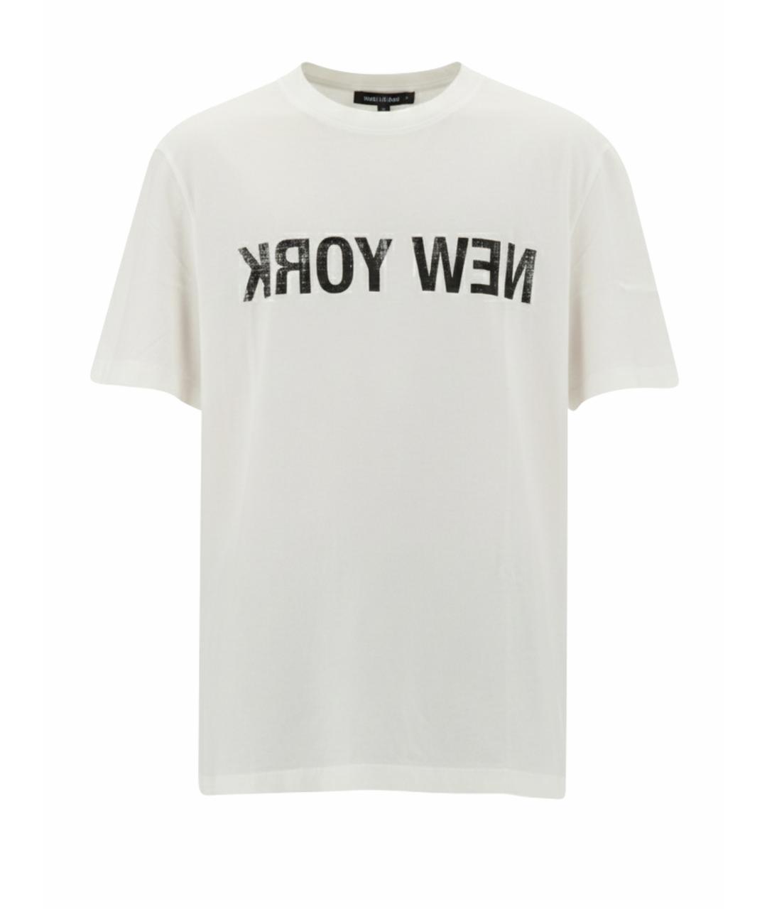 HELMUT LANG Белая хлопковая футболка, фото 1