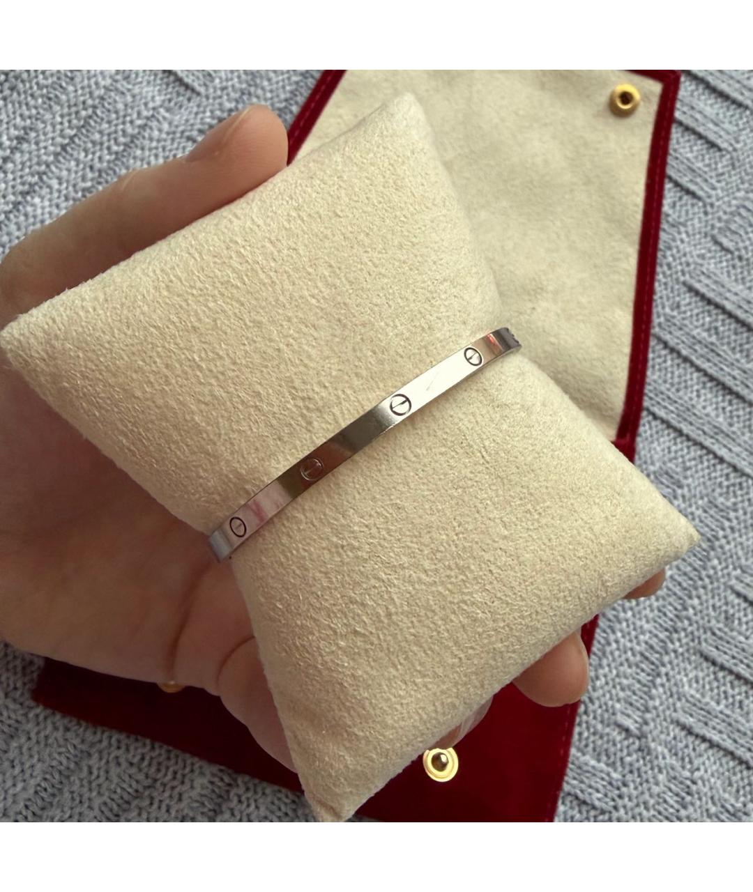 CARTIER Серебрянный браслет из белого золота, фото 9