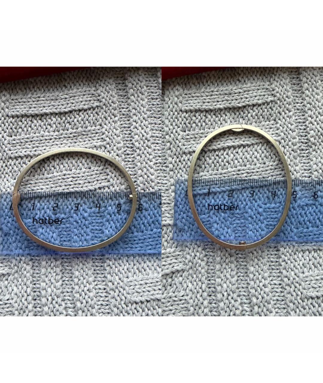 CARTIER Серебрянный браслет из белого золота, фото 8