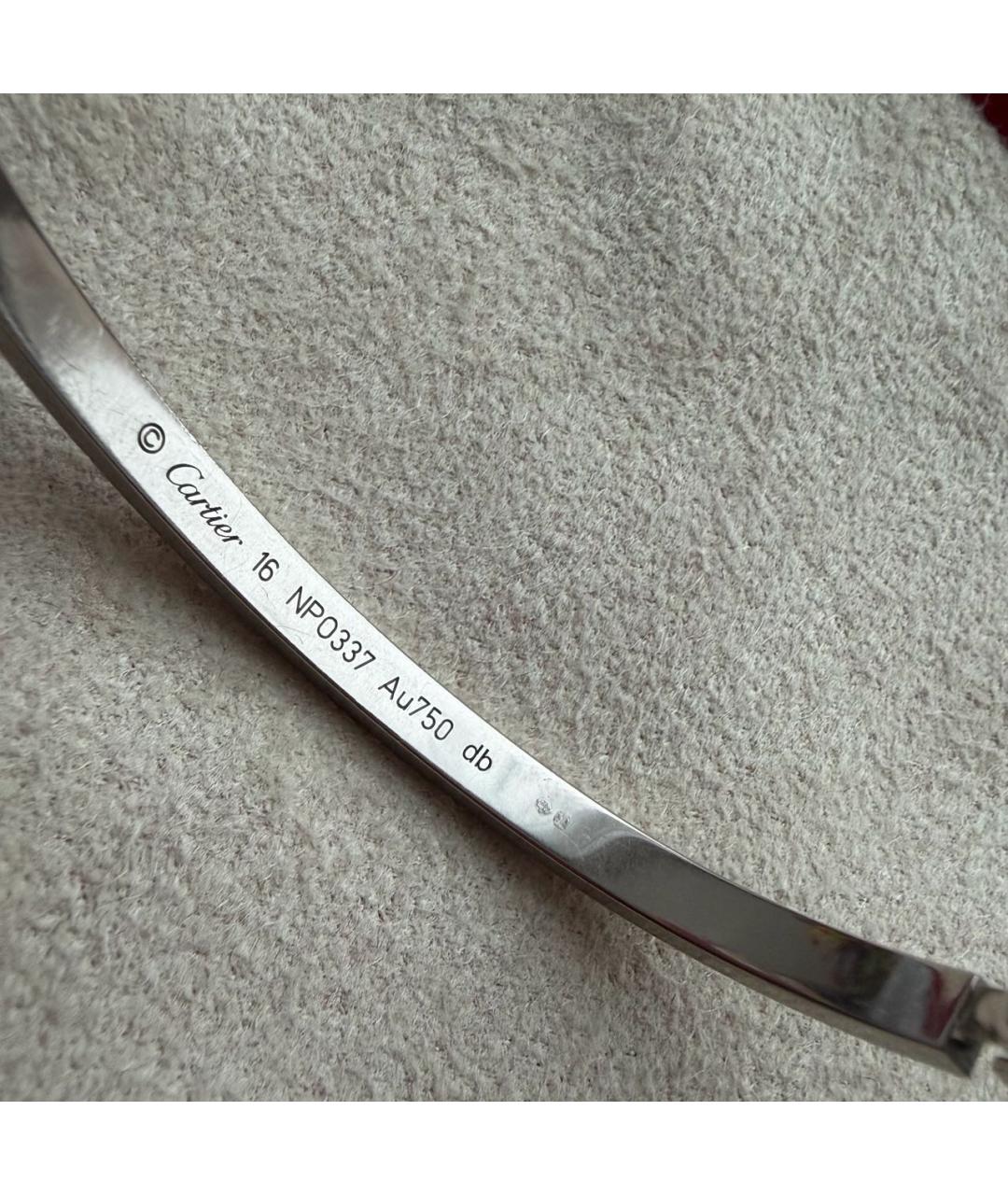 CARTIER Серебрянный браслет из белого золота, фото 7