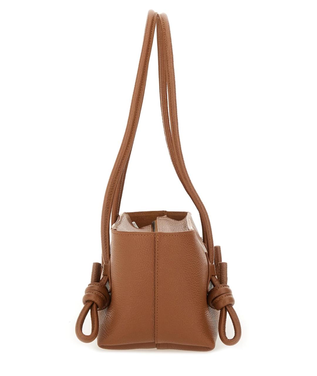 HEREU Коричневая кожаная сумка тоут, фото 3