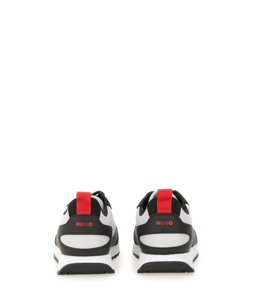 HUGO Серые синтетические низкие кроссовки / кеды, фото 3