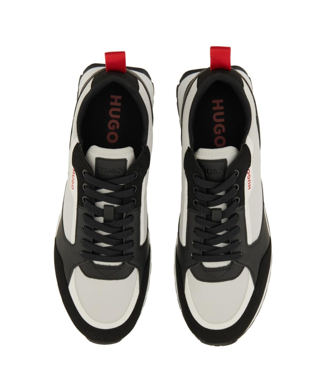 HUGO Серые синтетические низкие кроссовки / кеды, фото 6