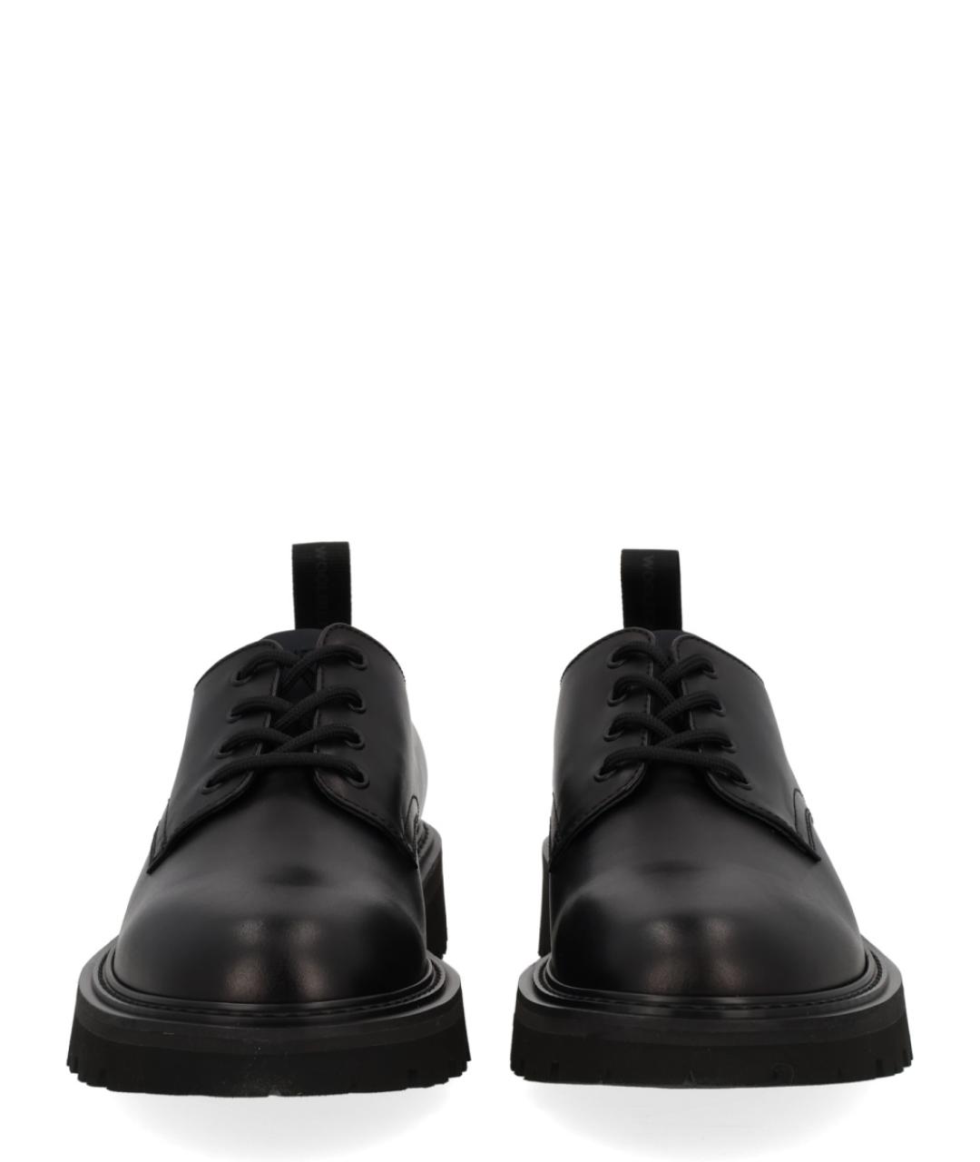 WOOLRICH Черные кожаные низкие ботинки, фото 3
