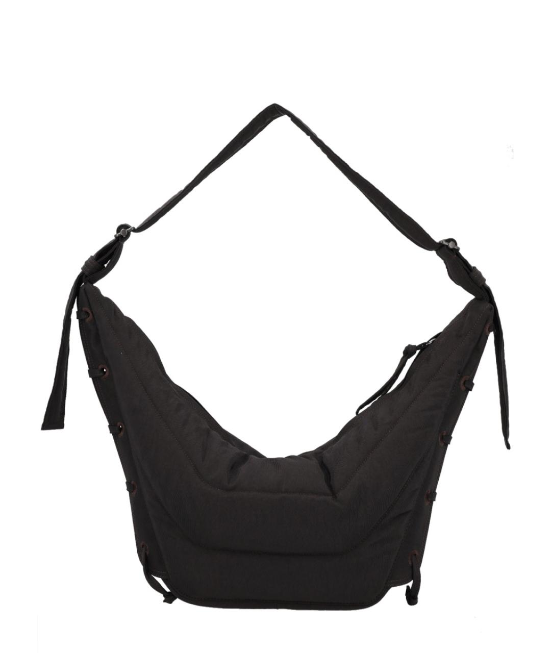 LEMAIRE Коричневая синтетическая сумка на плечо, фото 2