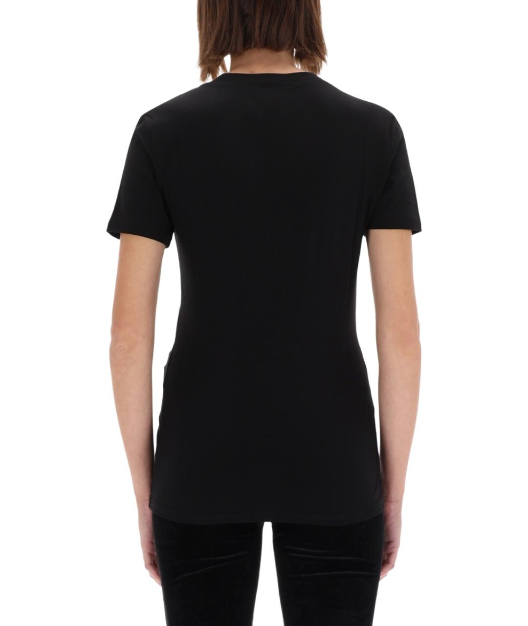 VERSACE JEANS COUTURE Черная хлопковая футболка, фото 3