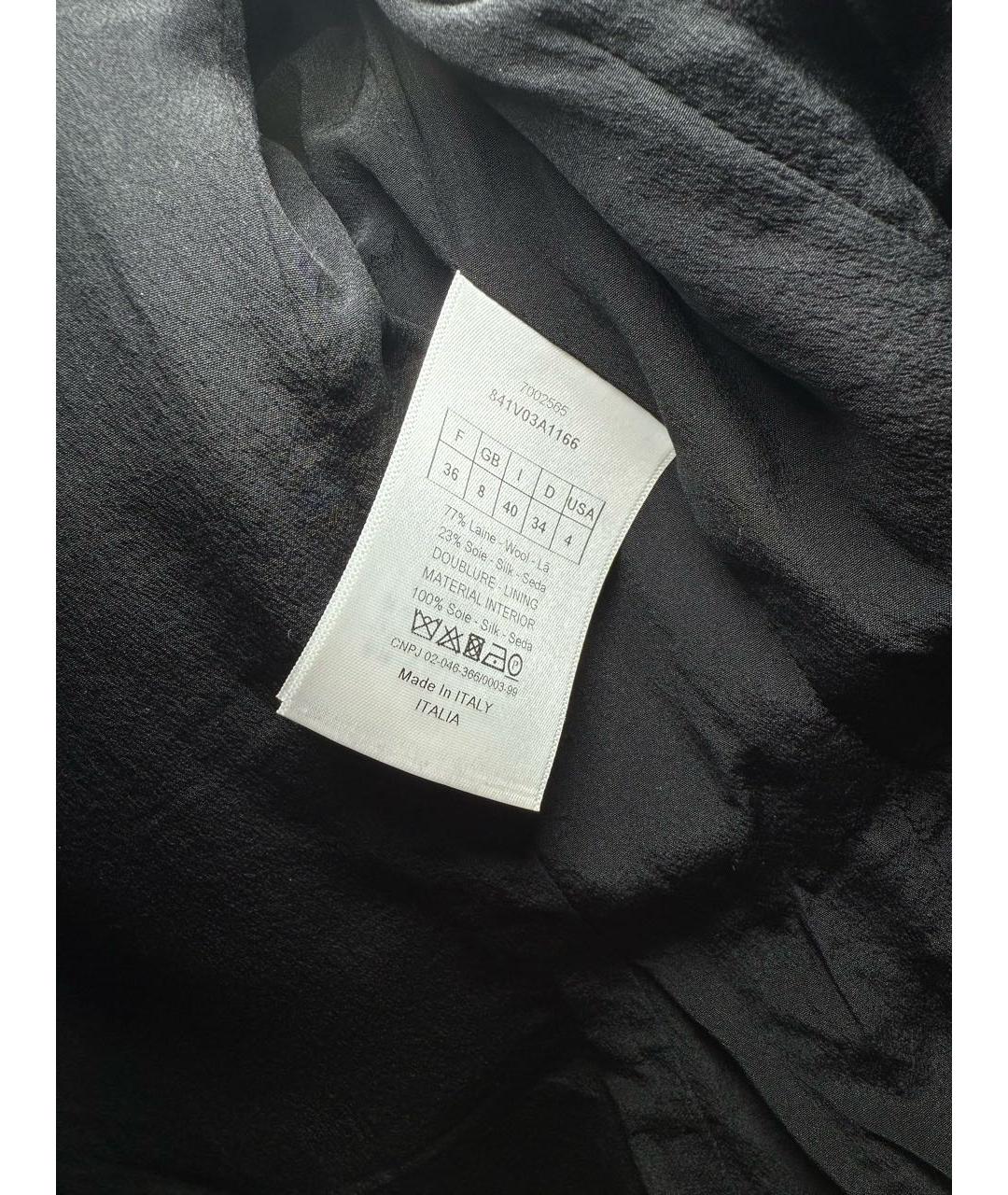 CHRISTIAN DIOR Темно-синий шерстяной жакет/пиджак, фото 6