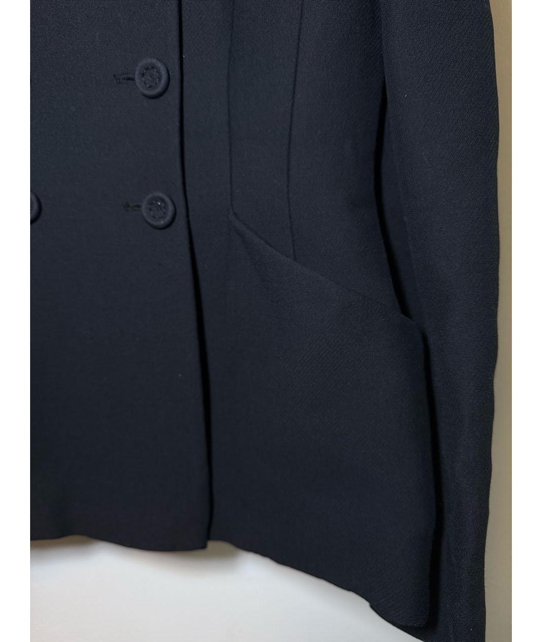 CHRISTIAN DIOR Темно-синий шерстяной жакет/пиджак, фото 5