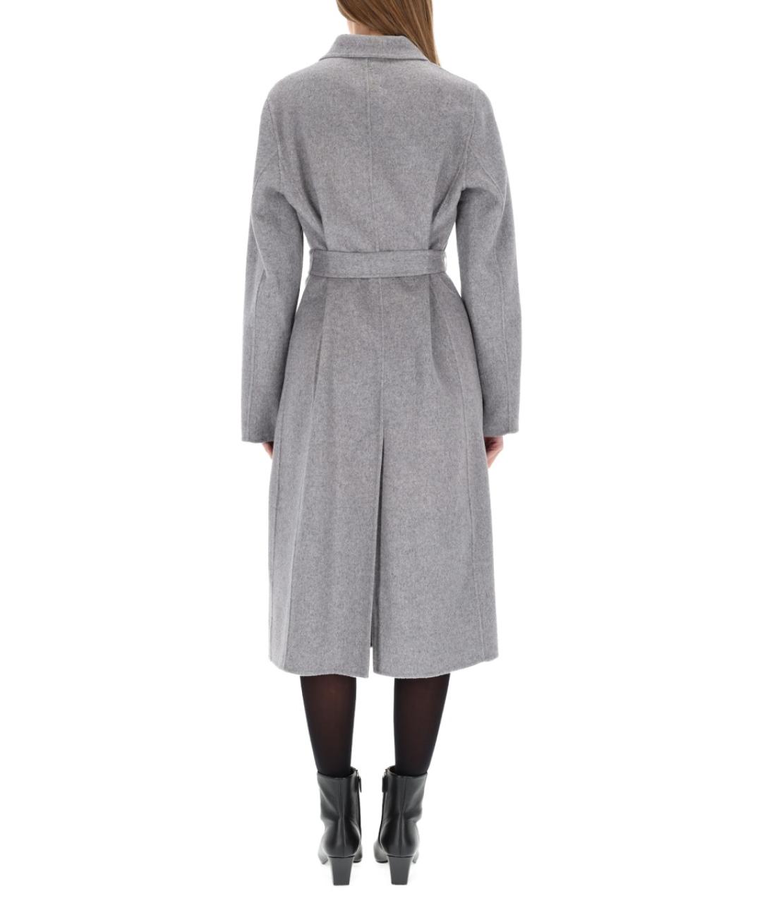 HUGO BOSS Серое шерстяное пальто, фото 4