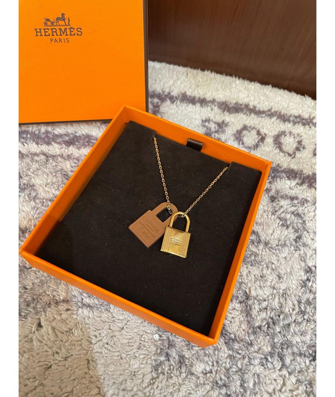 HERMES Коричневое колье, фото 3