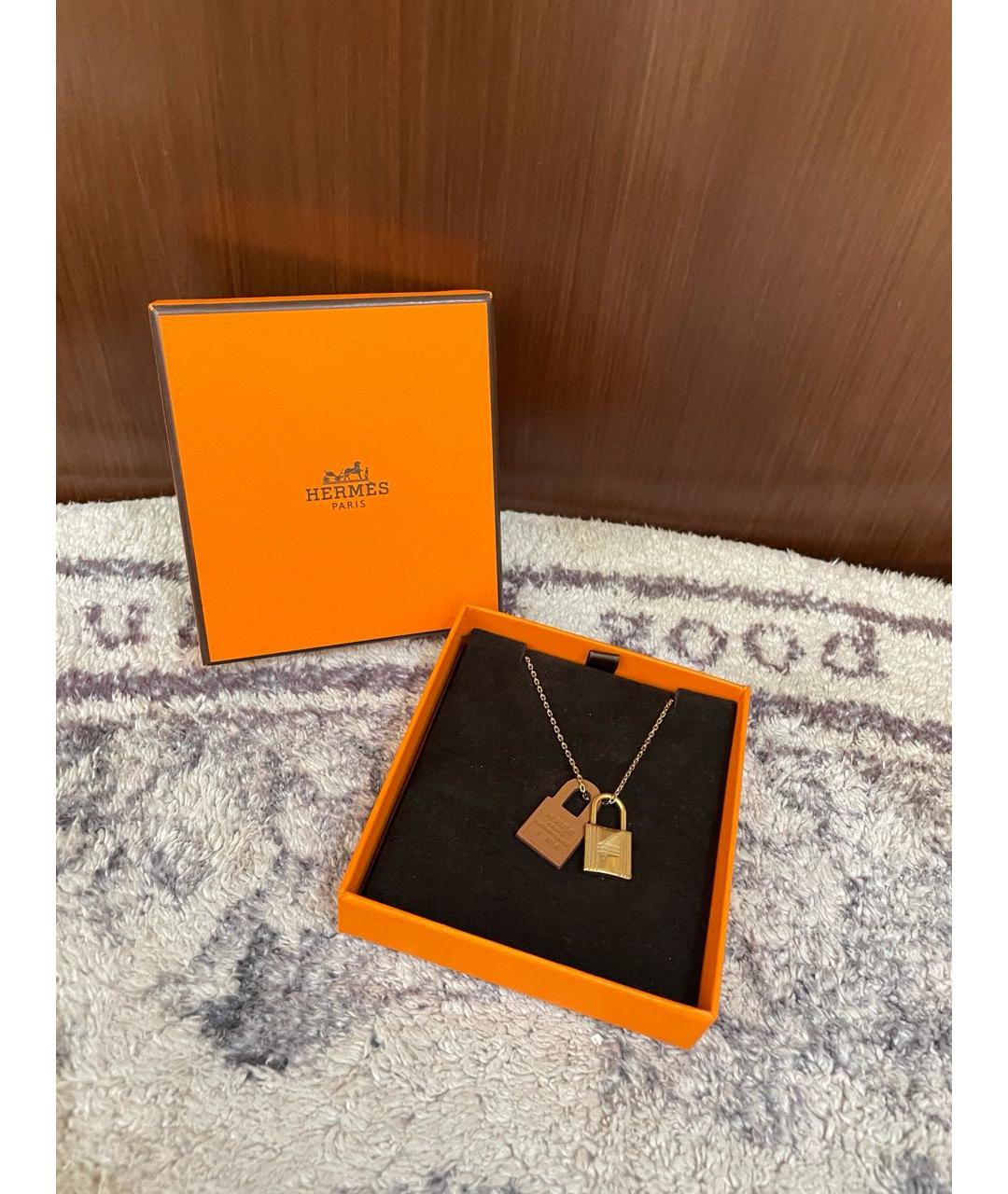 HERMES Коричневое колье, фото 2