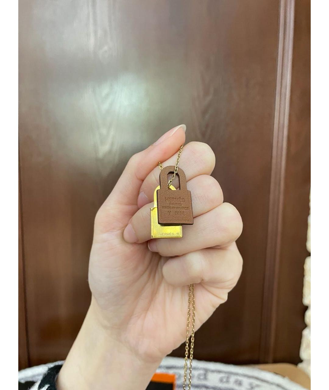 HERMES Коричневое колье, фото 7