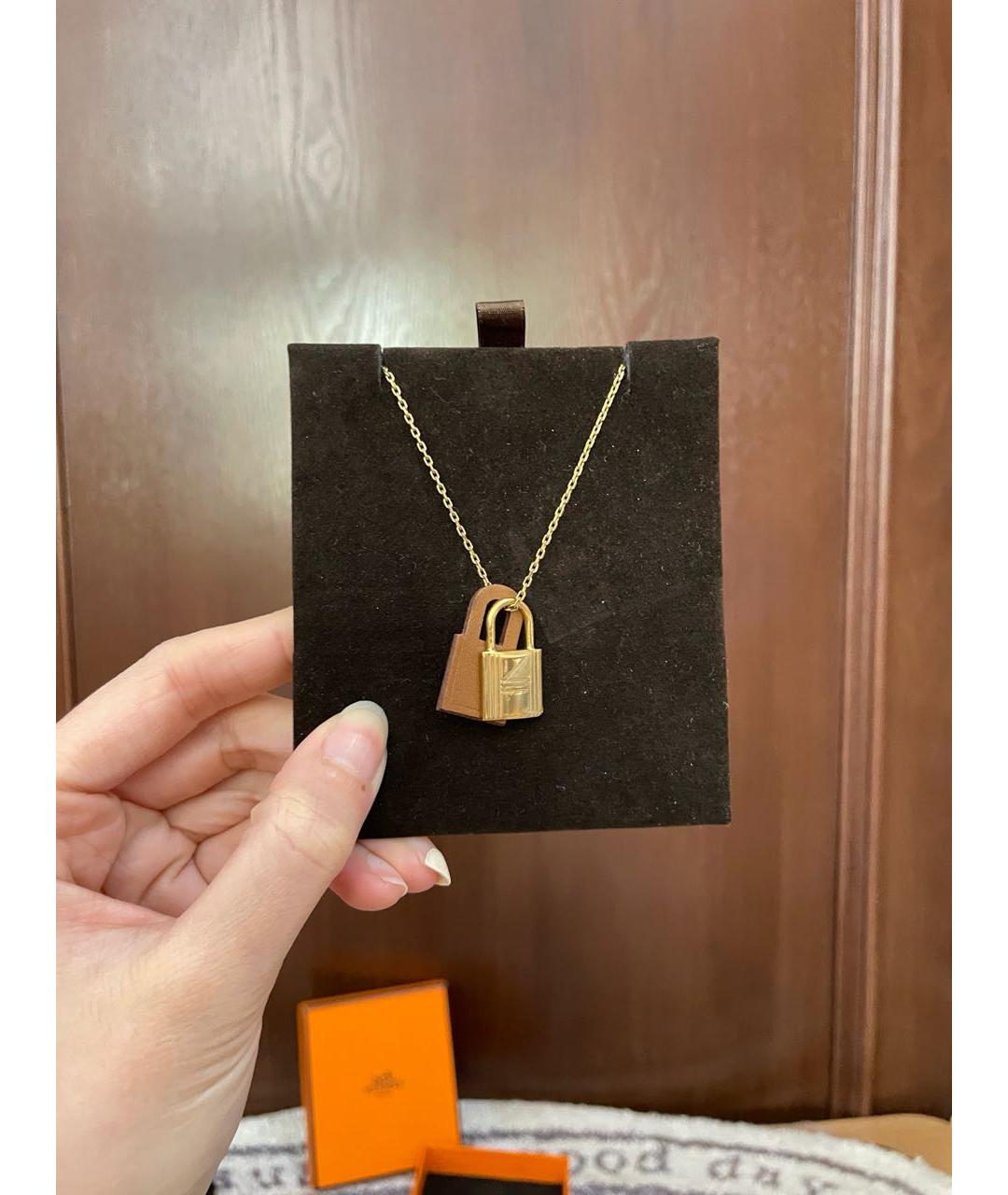 HERMES Коричневое колье, фото 9