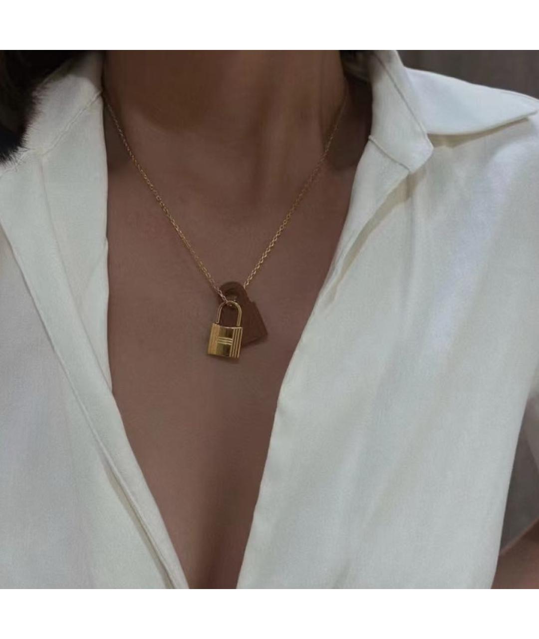 HERMES Коричневое колье, фото 8