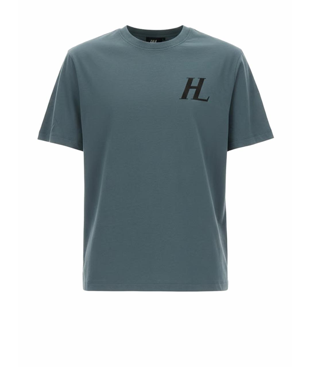 HELMUT LANG Синяя хлопковая футболка, фото 1