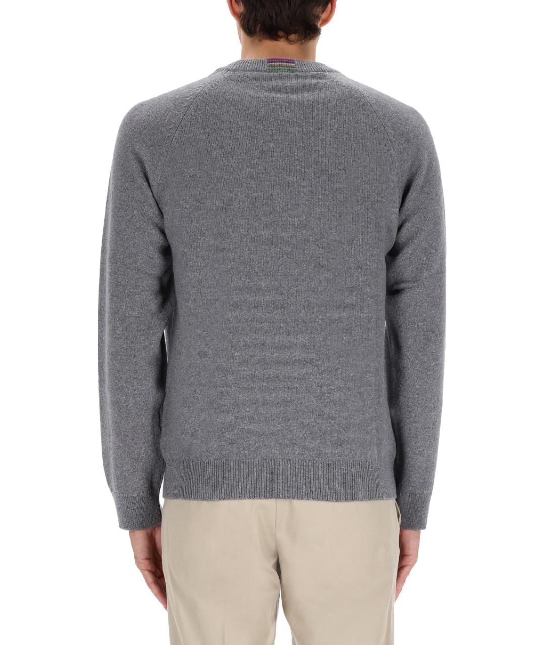 PS BY PAUL SMITH Серый шерстяной джемпер / свитер, фото 3