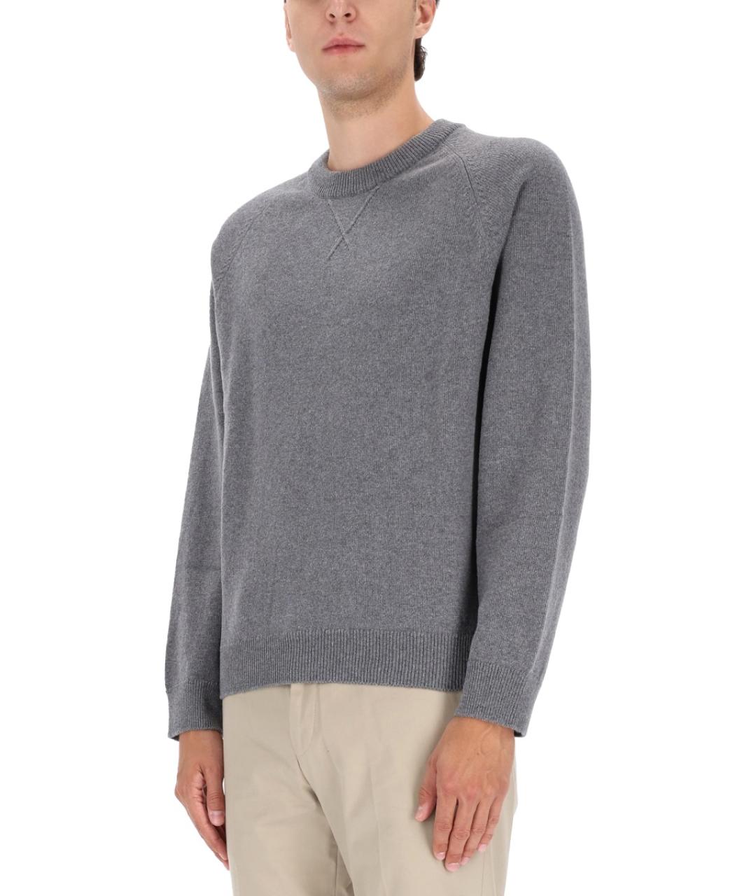 PS BY PAUL SMITH Серый шерстяной джемпер / свитер, фото 4