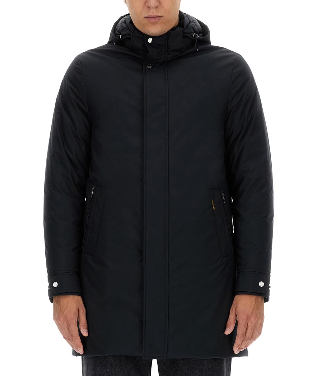 MOORER Темно-синий полиэстеровый пуховик, фото 5