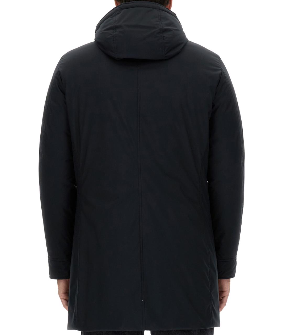 MOORER Темно-синий полиэстеровый пуховик, фото 3