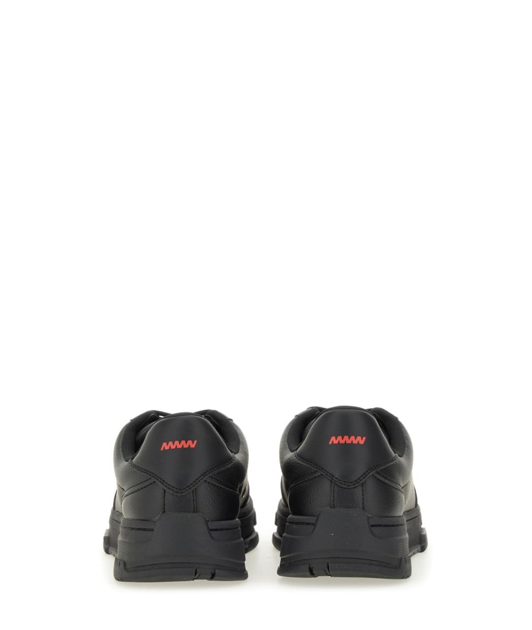 HUGO Черные синтетические низкие кроссовки / кеды, фото 3