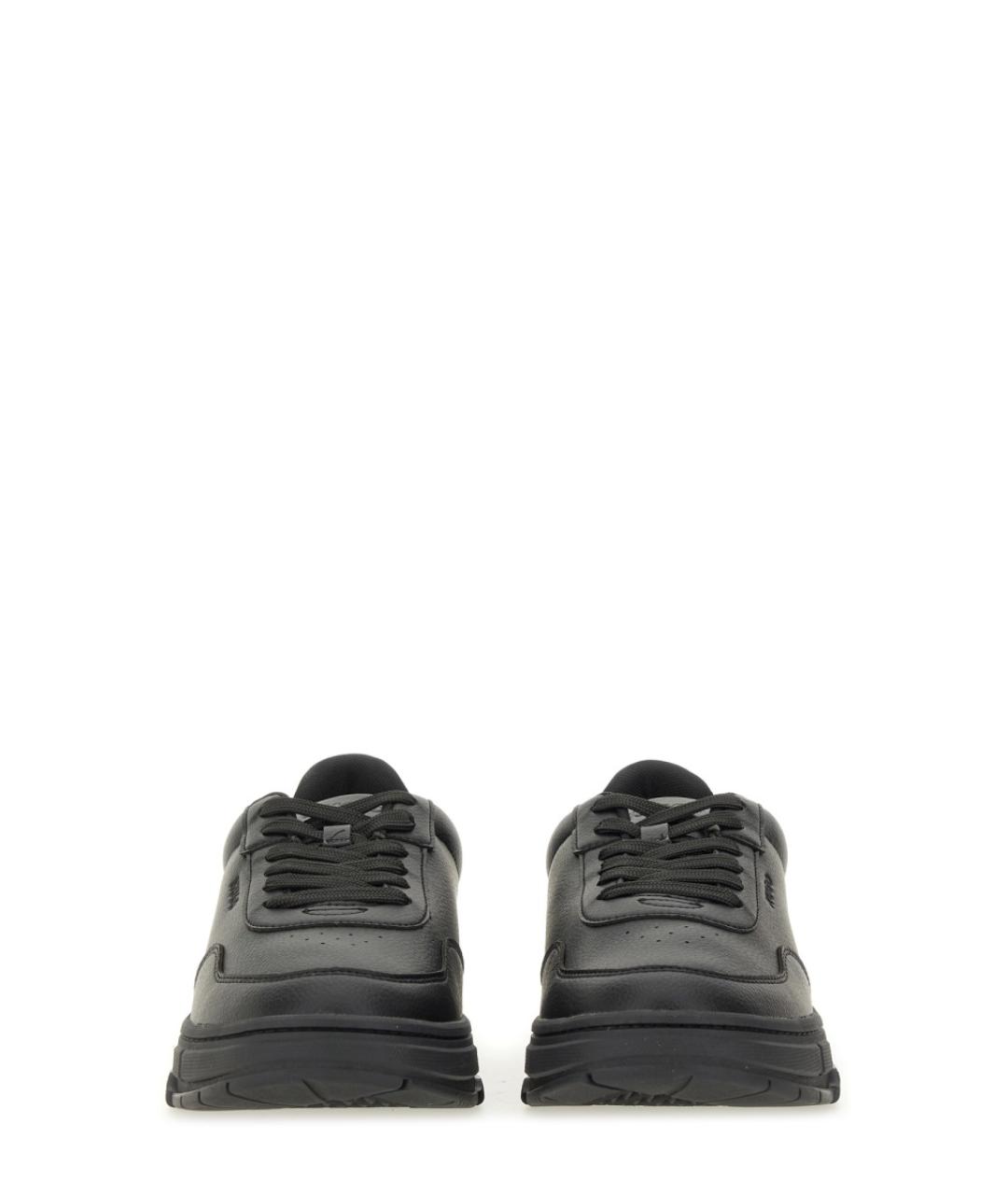 HUGO Черные синтетические низкие кроссовки / кеды, фото 4