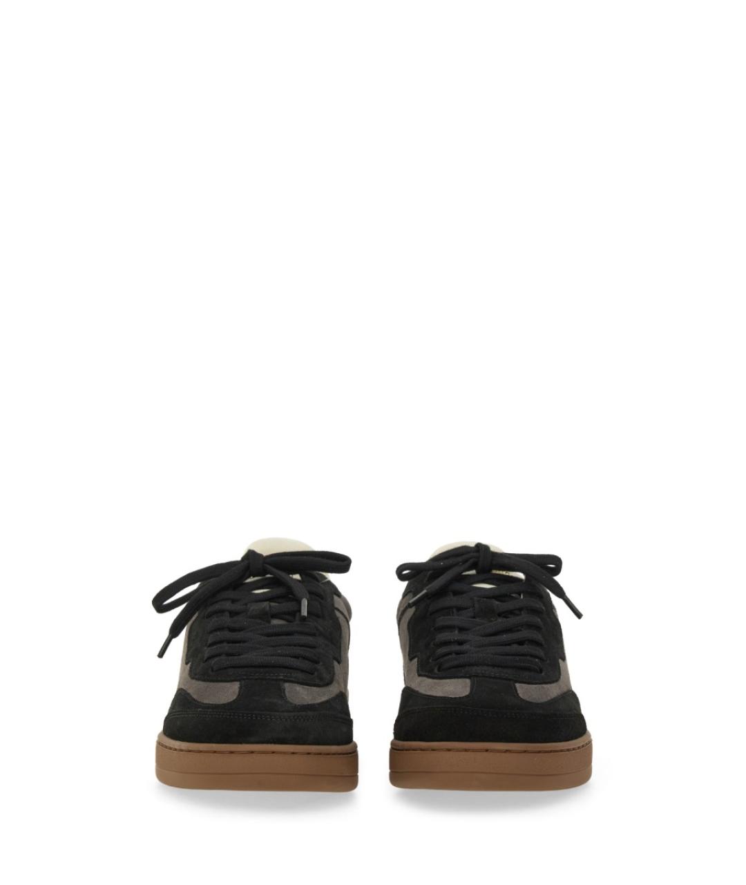 AXEL ARIGATO Черные кожаные низкие кроссовки / кеды, фото 4