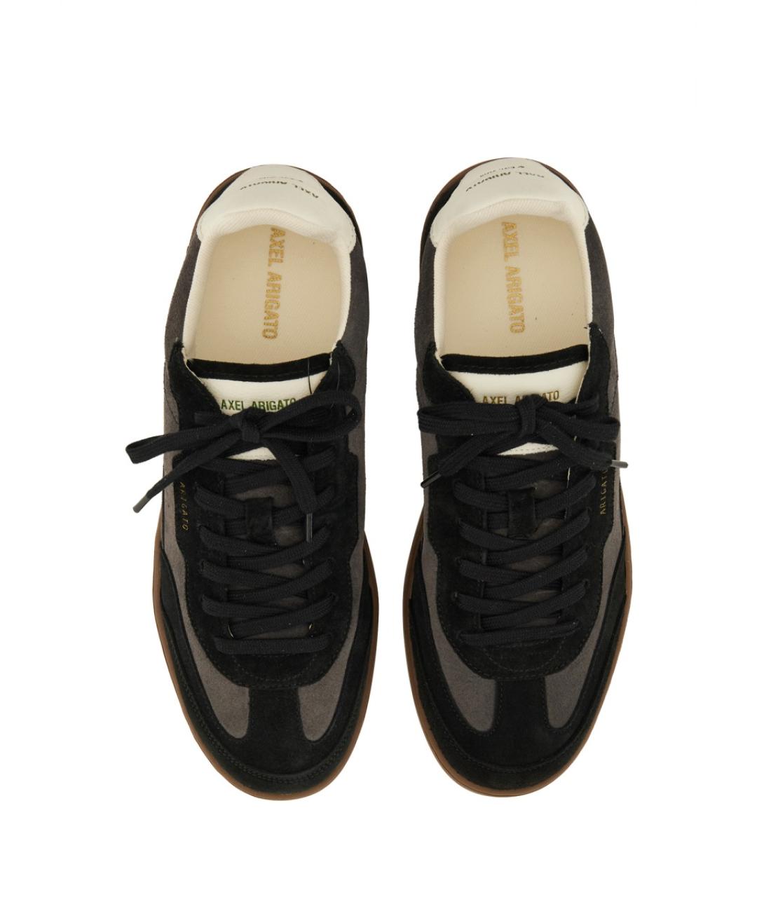 AXEL ARIGATO Черные кожаные низкие кроссовки / кеды, фото 6