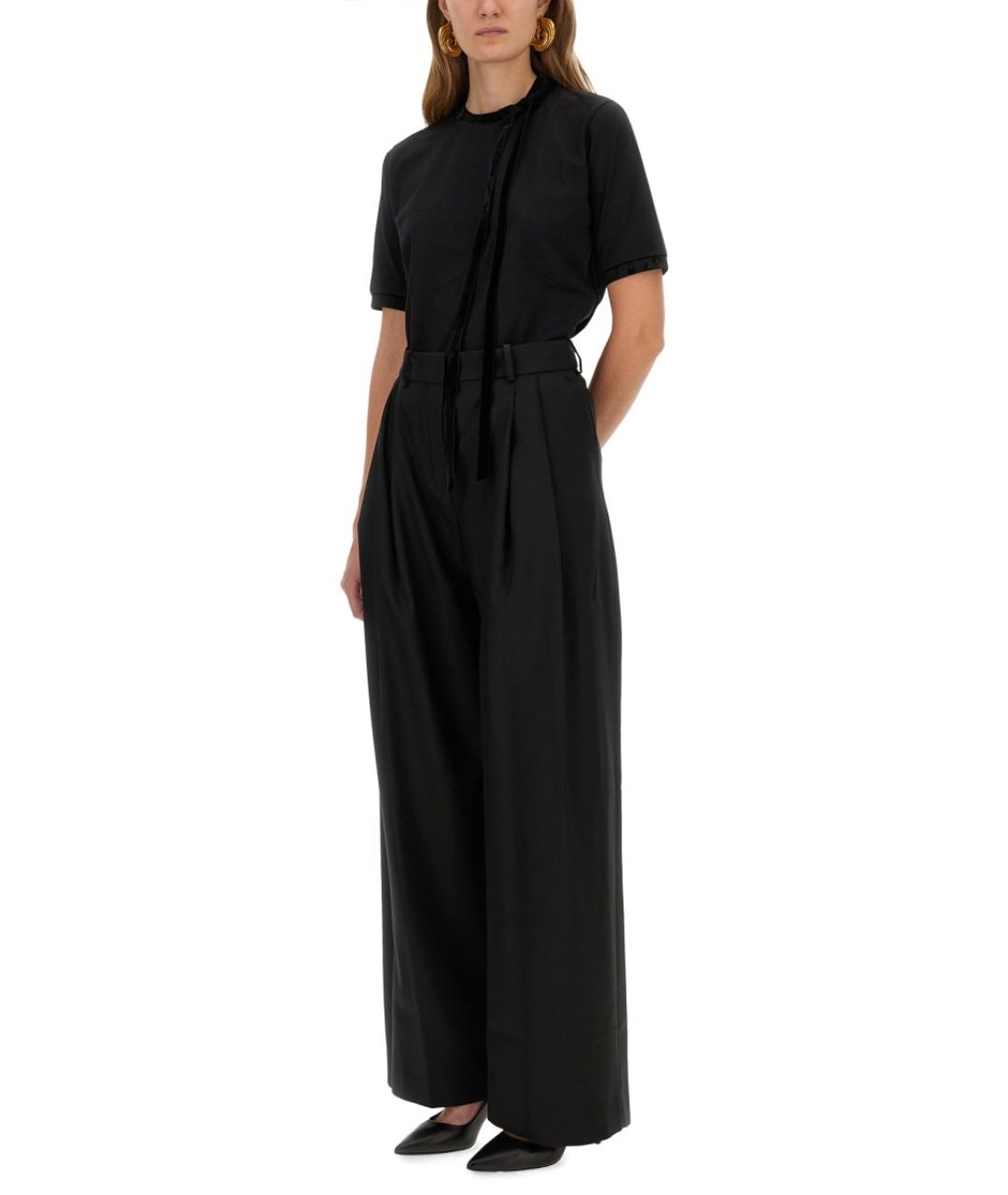 NINA RICCI Черная полиэстеровая футболка, фото 2