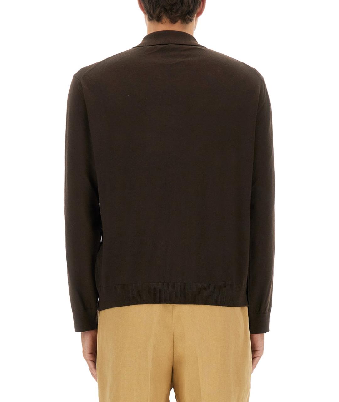 OUR LEGACY Коричневый шерстяной кардиган, фото 4