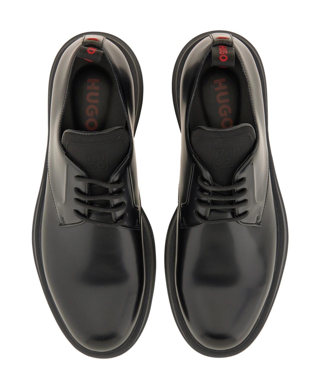HUGO Черные кожаные туфли, фото 6