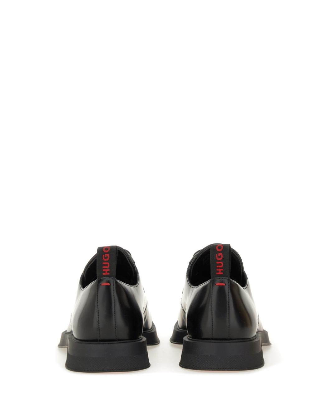 HUGO Черные кожаные туфли, фото 3