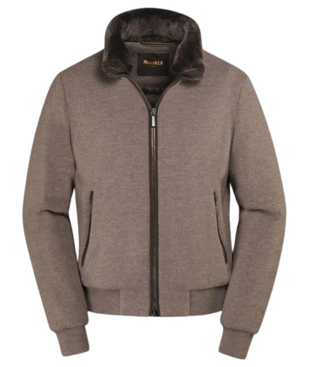 MOORER Бежевая шерстяная куртка, фото 1